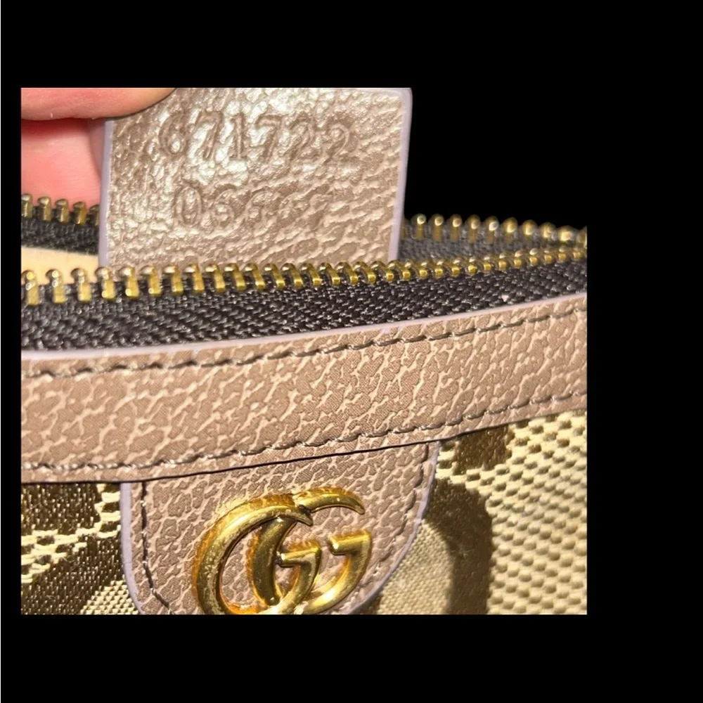 Gucci Jumbo GG Coin Case Wallet Brown without Keyring W12×H7.5cm 671722 Italy - Picture 3 of 4